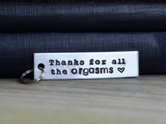 Thanks For All the Orgasms Keychain