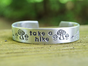 Take a Hike Mushroom Cuff Bracelet