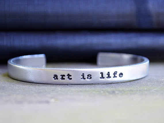 Art Is Life Cuff Bracelet