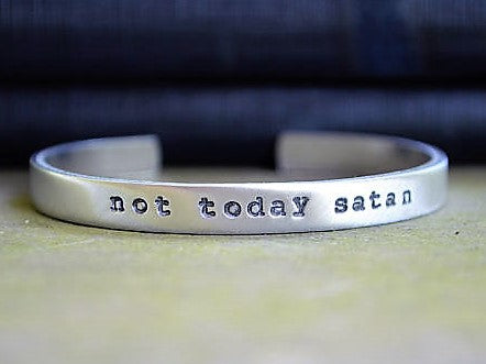 Not Today Satan Cuff Bracelet